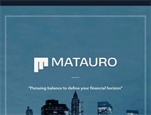 Tablet Screenshot of matauro.com